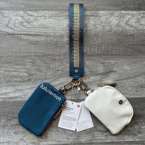 lululemon athletica Blue and White Clutch Set
